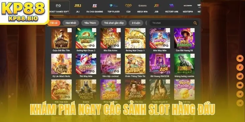 Khám phá ngay các sảnh slot hàng đầu